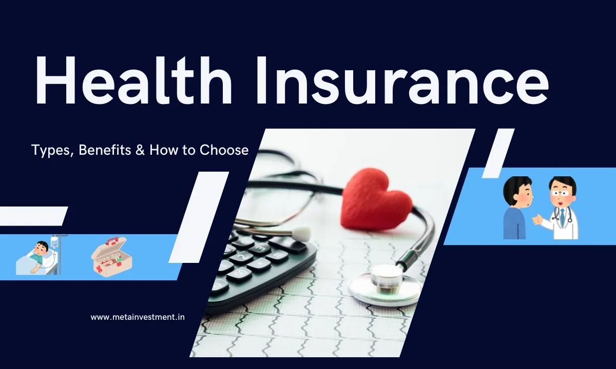 Health insurance concept with medical documents and a stethoscope